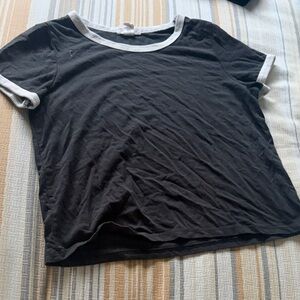 Tilly's Black and White Kids Short Sleeve Tee